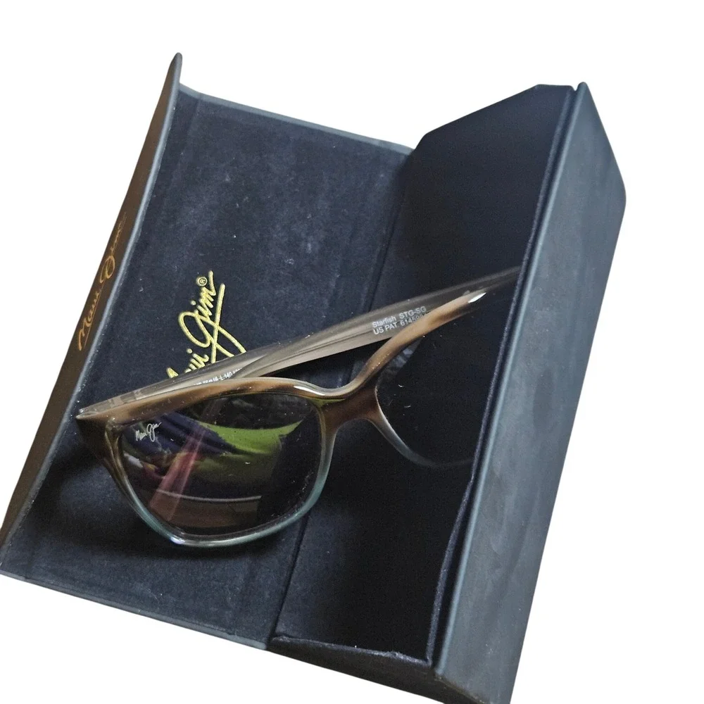 Maui Jim Starfish MJ 744-22B Sandstone Tortoise Polarized Sunglasses Luxury